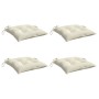 Cojines de silla de jardín 4 uds tela Oxford crema 40x40x7 cm en Decoración | Comprar online en Foru.es