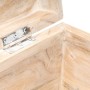 Baúl de madera maciza de acacia 90x40x40 cm de vidaXL, Baúles de almacenamiento - Ref: Foro24-289642, Precio: 256,39 €, Descu...