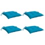Cojines de silla de jardín 4 uds tela Oxford azul 40x40x7 cm en Decoración | Comprar online en Foru.es