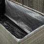 Caja de almacenaje de jardín ratán sintético gris 180x90x70 cm de vidaXL, Cajas de almacenaje para exteriores - Ref: Foro24-4...