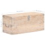 Baúl de madera maciza de acacia 90x40x40 cm de vidaXL, Baúles de almacenamiento - Ref: Foro24-289642, Precio: 256,39 €, Descu...