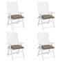 Cojines de silla de jardín 4 uds tela Oxford taupé 40x40x7 cm en Decoración | Comprar online en Foru.es