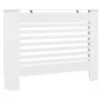 Cubierta para radiador MDF blanco 112x19x81,5 cm de vidaXL, Accesorios para radiadores de calefacción - Ref: Foro24-284320, P...