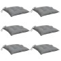 Cojines de silla de jardín 6 uds tela Oxford gris 50x50x7 cm en Decoración | Comprar online en Foru.es