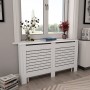 Cubierta para radiador MDF blanco 152x19x81,5 cm de vidaXL, Accesorios para radiadores de calefacción - Ref: Foro24-284321, P...