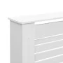 Cubierta para radiador MDF blanco 152x19x81,5 cm de vidaXL, Accesorios para radiadores de calefacción - Ref: Foro24-284321, P...