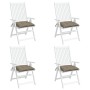 Cojines de silla de jardín 4 uds tela Oxford taupé 50x50x7 cm en Decoración | Comprar online en Foru.es