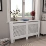 Cubierta para radiador MDF blanco 152x19x81,5 cm de vidaXL, Accesorios para radiadores de calefacción - Ref: Foro24-284324, P...