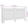Cubierta para radiador MDF blanco 152x19x81,5 cm de vidaXL, Accesorios para radiadores de calefacción - Ref: Foro24-284324, P...