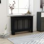 Cubierta para radiador MDF negro 112x19x81,5 cm de vidaXL, Accesorios para radiadores de calefacción - Ref: Foro24-288174, Pr...