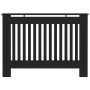 Cubierta para radiador MDF negro 112x19x81,5 cm de vidaXL, Accesorios para radiadores de calefacción - Ref: Foro24-288174, Pr...
