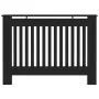 Cubierta para radiador MDF negro 112x19x81,5 cm de vidaXL, Accesorios para radiadores de calefacción - Ref: Foro24-288174, Pr...