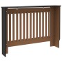 Cubierta para radiador MDF negro 112x19x81,5 cm de vidaXL, Accesorios para radiadores de calefacción - Ref: Foro24-288174, Pr...