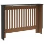 Cubierta para radiador MDF negro 112x19x81,5 cm de vidaXL, Accesorios para radiadores de calefacción - Ref: Foro24-288174, Pr...