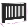 Cubierta para radiador MDF negro 112x19x81,5 cm de vidaXL, Accesorios para radiadores de calefacción - Ref: Foro24-288174, Pr...