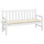 Cojín de banco de jardín tela Oxford blanco crema 150x50x7 cm en Decoración | Comprar online en Foru.es