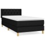 Cama box spring con colchón tela negro 80x200 cm de vidaXL, Camas y somieres - Ref: Foro24-3130467, Precio: 281,46 €, Descuen...