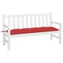 Cojín de banco de jardín tela Oxford rojo 150x50x7 cm en Decoración | Comprar online en Foru.es