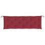 Cojín de banco de jardín tela Oxford rojo tinto 150x50x7 cm en Decoración | Comprar online en Foru.es