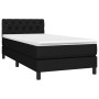 Cama box spring colchón y luces LED tela negro 80x200 cm de vidaXL, Camas y somieres - Ref: Foro24-3133351, Precio: 276,32 €,...