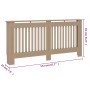 Cubierta para radiador MDF 172x19x81 cm de vidaXL, Accesorios para radiadores de calefacción - Ref: Foro24-288181, Precio: 61...