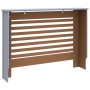 Cubierta para radiador MDF gris antracita 112x19x81,5 cm de vidaXL, Accesorios para radiadores de calefacción - Ref: Foro24-2...