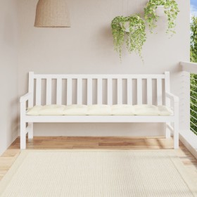 Cojín de banco de jardín tela Oxford blanco crema 180x50x7 cm en Decoración | Comprar online en Foru.es