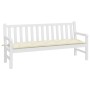 Cojín de banco de jardín tela Oxford blanco crema 180x50x7 cm en Decoración | Comprar online en Foru.es