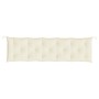 Cojín de banco de jardín tela Oxford blanco crema 180x50x7 cm en Decoración | Comprar online en Foru.es