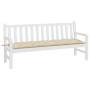 Cojín de banco de jardín tela Oxford beige 180x50x7 cm en Decoración | Comprar online en Foru.es