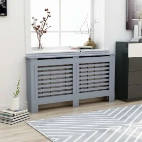 Cubierta para radiador MDF gris antracita 152x19x81,5 cm de vidaXL, Accesorios para radiadores de calefacción - Ref: Foro24-2...