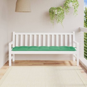 Cojín de banco de jardín tela Oxford verde 180x50x7 cm en Decoración | Comprar online en Foru.es