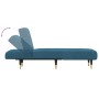 Sofá diván de terciopelo azul de vidaXL, Divanes - Ref: Foro24-352792, Precio: 144,01 €, Descuento: %