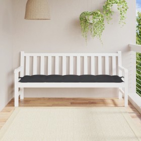 Cojín de banco de jardín tela Oxford negro 180x50x7 cm en Decoración | Comprar online en Foru.es