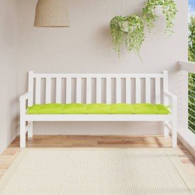 Cojín de banco de jardín tela Oxford verde claro 180x50x7 cm en Decoración | Comprar online en Foru.es