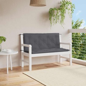 Cojín de banco de jardín tela Oxford antracita 120x(50+50)x7 cm en Decoración | Comprar online en Foru.es