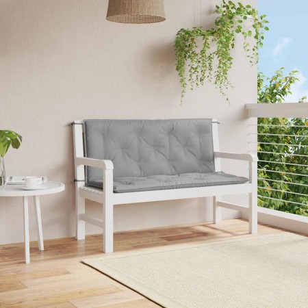 Cojín de banco de jardín tela Oxford gris 120x(50+50)x7 cm en Decoración | Comprar online en Foru.es