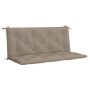 Cojín de banco de jardín tela Oxford taupe 120x(50+50)x7 cm en Decoración | Comprar online en Foru.es