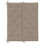 Cojín de banco de jardín tela Oxford taupe 120x(50+50)x7 cm en Decoración | Comprar online en Foru.es