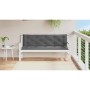 Cojín de banco de jardín tela Oxford antracita 150x(50+50)x7 cm en Decoración | Comprar online en Foru.es