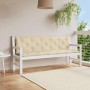 Cojín de banco de jardín tela Oxford beige 180x(50+50)x7 cm en Decoración | Comprar online en Foru.es