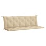 Cojín de banco de jardín tela Oxford beige 180x(50+50)x7 cm en Decoración | Comprar online en Foru.es