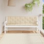 Cojín de banco de jardín tela Oxford beige 180x(50+50)x7 cm en Decoración | Comprar online en Foru.es