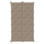 Cojín de banco de jardín tela Oxford taupe 180x(50+50)x7 cm en Decoración | Comprar online en Foru.es