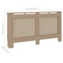 Cubierta para radiador MDF 152x19x81,5 cm de vidaXL, Accesorios para radiadores de calefacción - Ref: Foro24-288196, Precio: ...