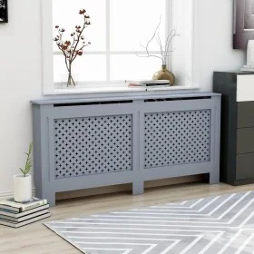 Cubierta para radiador MDF gris antracita 172x19x81,5 cm de vidaXL, Accesorios para radiadores de calefacción - Ref: Foro24-2...