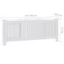 Cubierta para radiador MDF blanco 205 cm de vidaXL, Accesorios para radiadores de calefacción - Ref: Foro24-325547, Precio: 1...