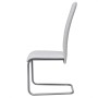 Sillas de comedor voladizas 2 unidades cuero sintético blanco de vidaXL, Sillas de comedor - Ref: Foro24-242287, Precio: 118,...