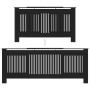 Cubierta para radiador MDF negro 205 cm de vidaXL, Accesorios para radiadores de calefacción - Ref: Foro24-325548, Precio: 14...