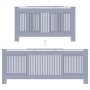 Cubierta para radiador MDF gris 205 cm de vidaXL, Accesorios para radiadores de calefacción - Ref: Foro24-325549, Precio: 131...